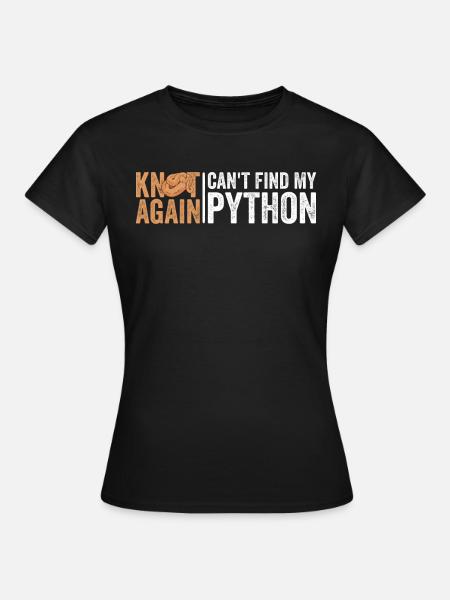 Königspython Banane Königspython - Frauen T-Shirt - Schwarz