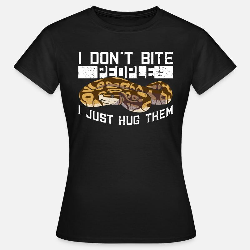 Königspython Bananenkugel Königspython - Frauen T-Shirt - Schwarz