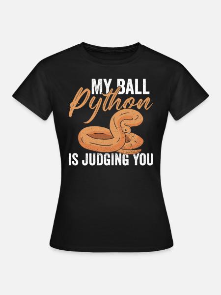 Python Königspython Bananenkugel Python - Frauen T-Shirt - Schwarz