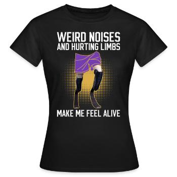 Beinprothesen Und Prothesen - Frauen T-Shirt - Schwarz - Vorne - AI Model Female 172 dark (172cm)