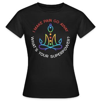 Reiki - Frauen T-Shirt - Schwarz - Vorne - AI Model Female 172 dark (172cm)
