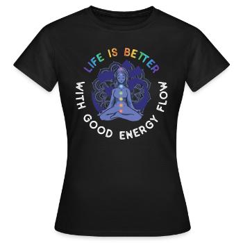 Reiki Practitioner Und Reiki - Frauen T-Shirt - Schwarz - Vorne - AI Model Female 172 dark (172cm)