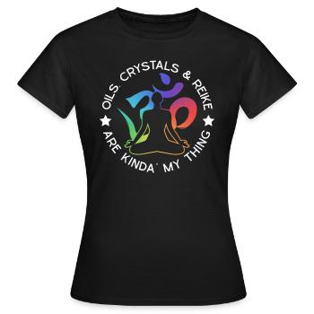 Reiki - T-shirt Femme - noir - Devant - AI Model Female 172 dark (172cm)