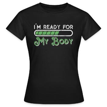 Gewichtsverlust Chirurgie Magenbypass Abnehmen - Frauen T-Shirt - Schwarz - Vorne - AI Model Female 172 dark (172cm)