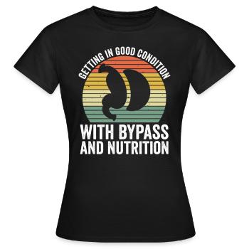 Adipositaschirurgie Gewichtsverlustchirurgie - Frauen T-Shirt - Schwarz - Vorne - AI Model Female 172 dark (172cm)