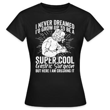 Magenchirurg Adipositaschirurgie Chirurg - Frauen T-Shirt - Schwarz - Vorne - AI Model Female 172 dark (172cm)