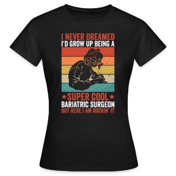 Magenchirurg Adipositaschirurgie Chirurg - Frauen T-Shirt - Schwarz - Vorne - AI Model Female 172 dark (172cm)