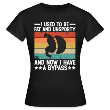 Magen Bypass Operation Gewichtsverlustoperation - Frauen T-Shirt - Schwarz - Vorne - AI Model Female 172 dark (172cm)
