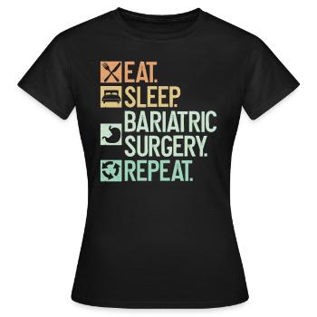 Magenchirurg - Frauen T-Shirt - Schwarz - Vorne - AI Model Female 172 dark (172cm)