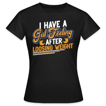 Gewichtsverlustchirurgie Magenbypass Abnehmen - Frauen T-Shirt - Schwarz - Vorne - AI Model Female 172 dark (172cm)