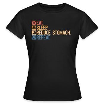 Magenchirurg - Frauen T-Shirt - Schwarz - Vorne - AI Model Female 172 dark (172cm)
