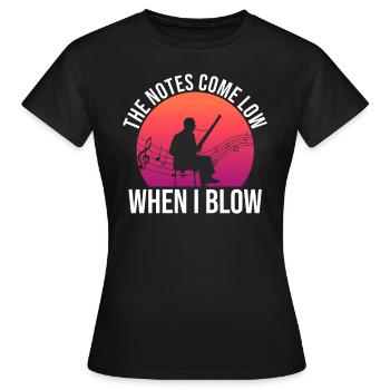 Holzblasinstrument Und Fagottist Fagottspieler - Frauen T-Shirt - Schwarz - Vorne - AI Model Female 172 dark (172cm)