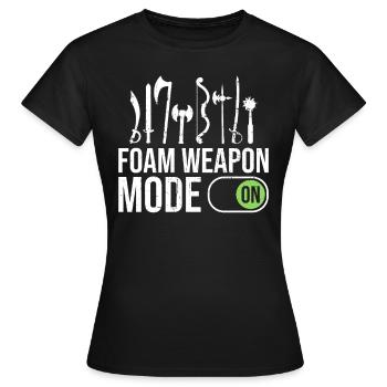 Rollenspiele Und Larper Swordfignting Rollenspiele - Frauen T-Shirt - Schwarz - Vorne - AI Model Female 172 dark (172cm)