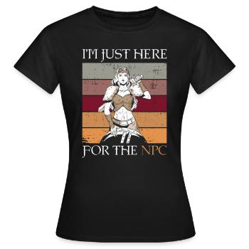 Rollenspiele Und Npc Larper Larp - Frauen T-Shirt - Schwarz - Vorne - AI Model Female 172 dark (172cm)