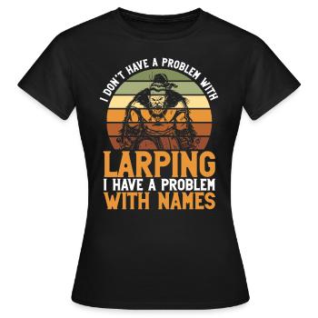 Larper Und Larping - T-shirt Femme - noir - Devant - AI Model Female 172 dark (172cm)