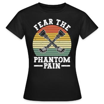 Beinprothese Und Beinprothese Unechte Extremität - Frauen T-Shirt - Schwarz - Vorne - AI Model Female 172 dark (172cm)