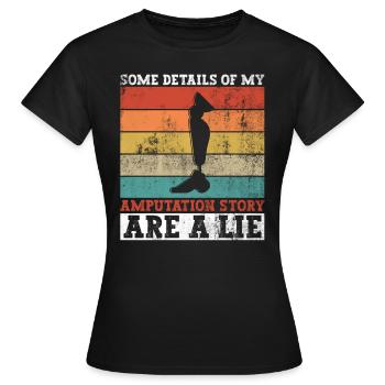 Beinprothesen Und Prothetische Chirurgie - Frauen T-Shirt - Schwarz - Vorne - AI Model Female 172 dark (172cm)