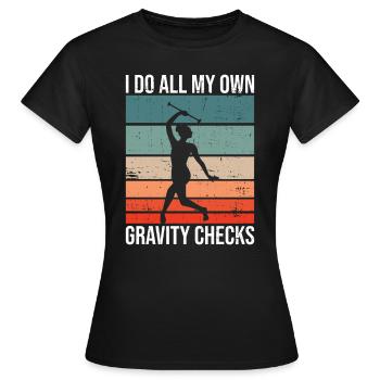 Baton Twirler Design Für Stabgymnastik - Frauen T-Shirt - Schwarz - Vorne - AI Model Female 172 dark (172cm)