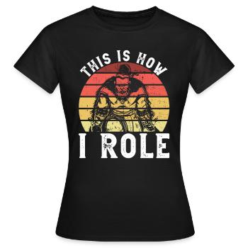 Rpg Rollenspiel Und Rollenspiel Larp - Frauen T-Shirt - Schwarz - Vorne - AI Model Female 172 dark (172cm)