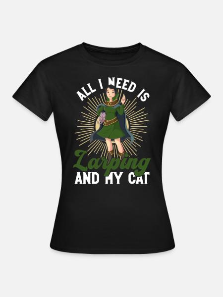 Larping Und Rollenspiele - Frauen T-Shirt - Schwarz