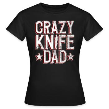 Messer Sammeln Vater Messer Sammler Vater Messer - T-shirt Femme - noir - Devant - AI Model Female 172 dark (172cm)