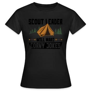 Pfadfinderleiter-design Für Einen - Frauen T-Shirt - Schwarz - Vorne - AI Model Female 172 dark (172cm)