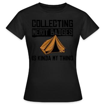 Cub Scouting Design Für Einen Pfadfinderführer - T-shirt Femme - noir - Devant - AI Model Female 172 dark (172cm)
