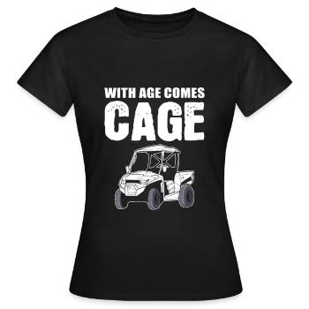Avec Age vient Cage SXS UTV - T-shirt Femme - noir - Devant - AI Model Female 172 dark (172cm)