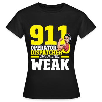 Notruf Disponent Notfall Ersthelfer Dispon - Frauen T-Shirt - Schwarz - Vorne - AI Model Female 172 dark (172cm)