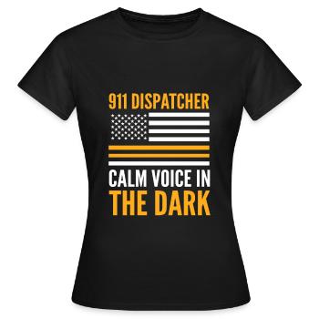 Notruf Disponent Notfall Ersthelfer Notfall-Di - Frauen T-Shirt - Schwarz - Vorne - AI Model Female 172 dark (172cm)