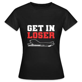 Get In Loser Ambulance Driver EMT - Women's T-Shirt - black - Front - AI Model Female 172 dark (172cm)