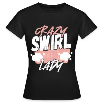 Crazy Swirl Lady Savon Fabrication Savon Cuisson - T-shirt Femme - noir - Devant - AI Model Female 172 dark (172cm)