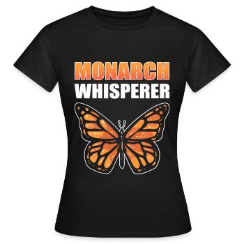 Monarch Whisperer Monarch Butterfly - Frauen T-Shirt - Schwarz - Vorne - AI Model Female 172 dark (172cm)