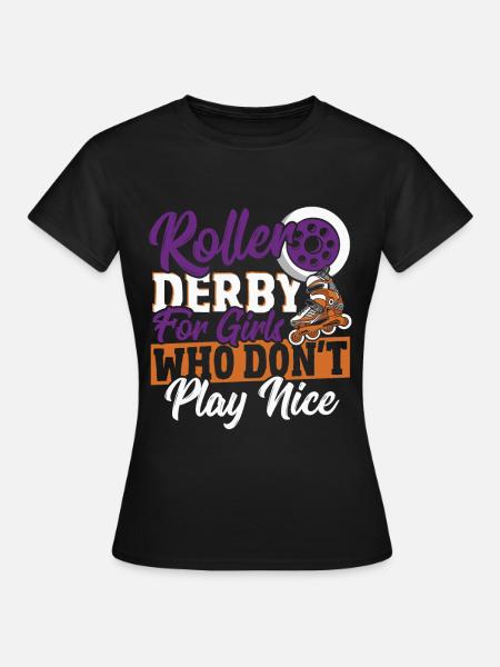 Rollschuhlaufen Roller-Derby Rollschuhlaufen Rolle - Frauen T-Shirt - Schwarz