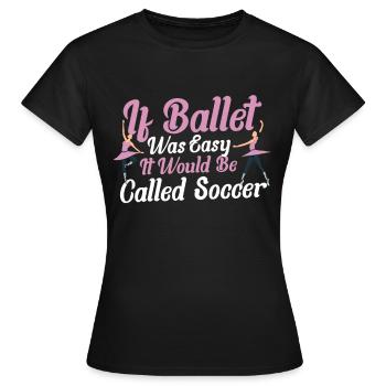 Ballet Ballet Danseuse Dance Floor Ballerina - T-shirt Femme - noir - Devant - AI Model Female 172 dark (172cm)
