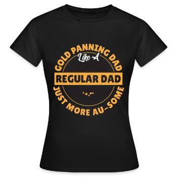 Prospecteur d’or Ruée vers l’or Prospecteurs d’or - T-shirt Femme - noir - Devant - AI Model Female 172 dark (172cm)