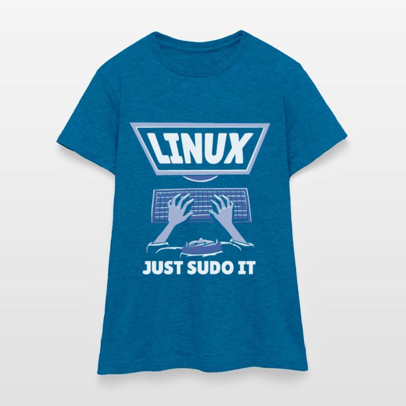 Linux Software Open Source Programmieren Programmi Frauen T-Shirt