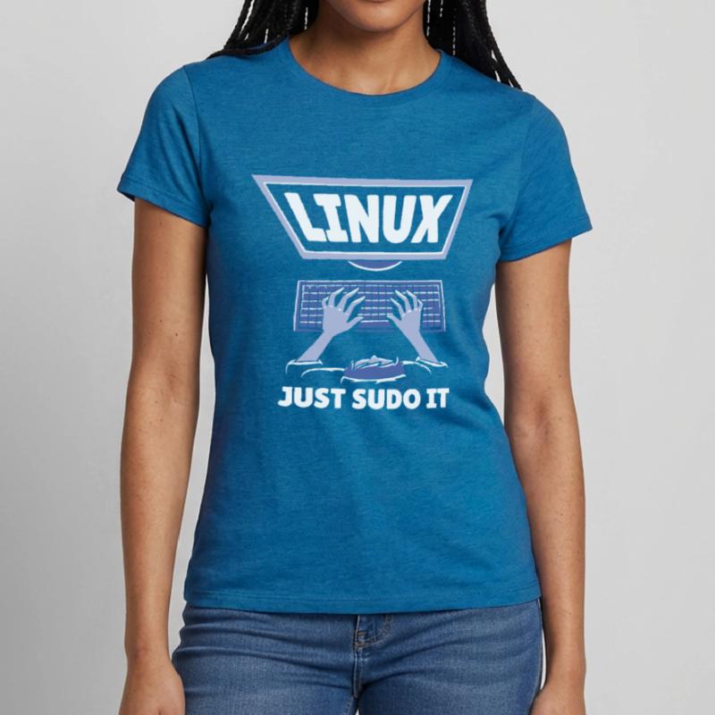 Linux Software Open Source Programmieren Programmi Frauen T-Shirt