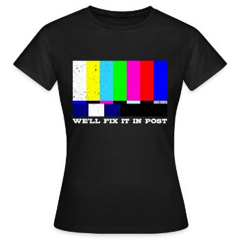Filmemacher Regie Hollywood Kamera Produzent Kamer - Frauen T-Shirt - Schwarz - Vorne - AI Model Female 172 dark (172cm)