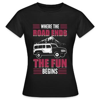 Tout-terrain hors route Course hors route hors route - T-shirt Femme - noir - Devant - AI Model Female 172 dark (172cm)