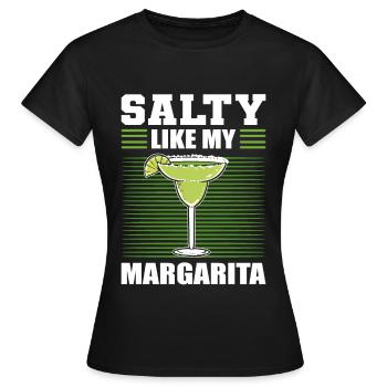 Salty Like My Margarita Margaritas Cocktail Drink - Women's T-Shirt - black - Front - AI Model Female 172 dark (172cm)