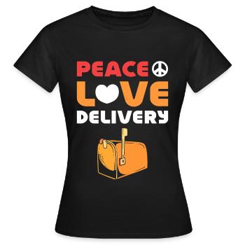 Travailleurs des postes Facteurs Postes - T-shirt Femme - noir - Devant - AI Model Female 172 dark (172cm)