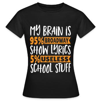 Broadway Musical Lover Musical Theater - T-shirt Femme - noir - Devant - AI Model Female 172 dark (172cm)