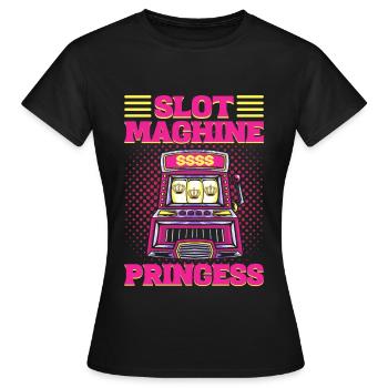 Machine à sous Machines à sous Machine à sous Machine à sous - T-shirt Femme - noir - Devant - AI Model Female 172 dark (172cm)