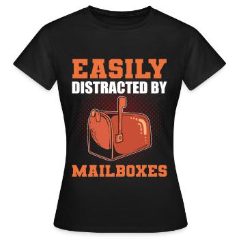 Travailleur des postes Travailleur des postes Lettre du facteur - T-shirt Femme - noir - Devant - AI Model Female 172 dark (172cm)