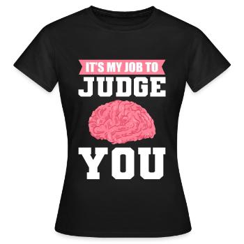 Psychologe Schulpsychologe Psychologie Psyche - Frauen T-Shirt - Schwarz - Vorne - AI Model Female 172 dark (172cm)