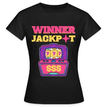 Machine à sous Machines à sous Machine à sous Machine à sous - T-shirt Femme - noir - Devant - AI Model Female 172 dark (172cm)