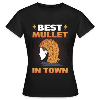 Meilleur mulet en ville Mullet Pride - T-shirt Femme - noir - Devant - AI Model Female 172 dark (172cm)