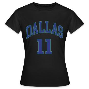 Dallas 11 - T-shirt Femme - noir - Devant - AI Model Female 172 dark (172cm)