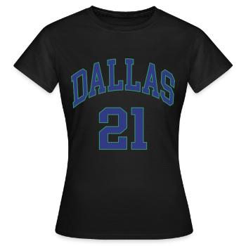 Dallas 21 - T-shirt Femme - noir - Devant - AI Model Female 172 dark (172cm)